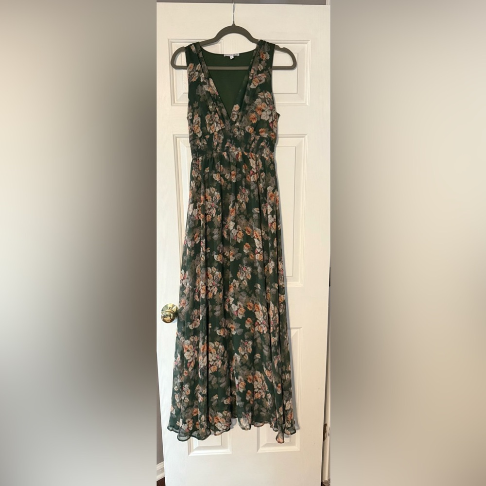 Baltic Born Green Floral Maxi Dress